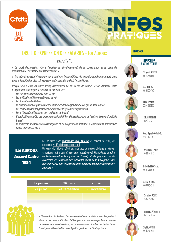 Droit expression des salari&eacute;s