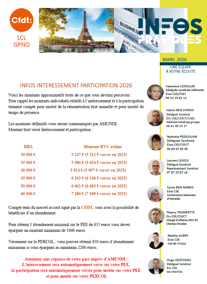 INFO CSE GPNO MARS 2026