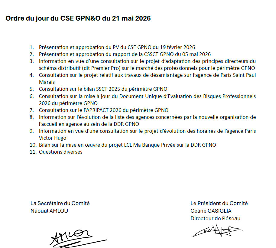 CFDT-LCL : GRAND PARIS NORD & OUEST