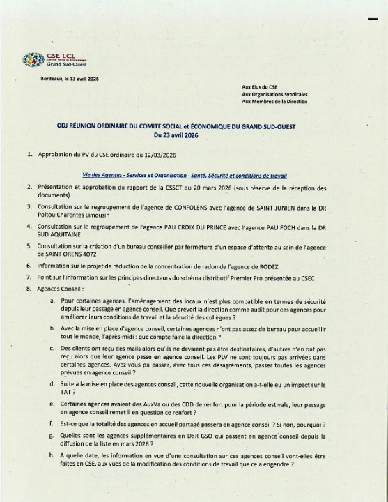 ODJ CSE GSO AVRIL 2026